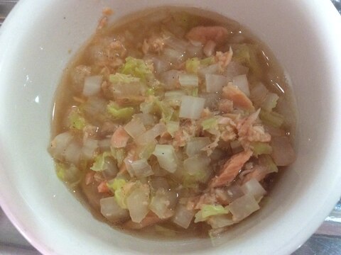 鮭フレーク野菜スープ